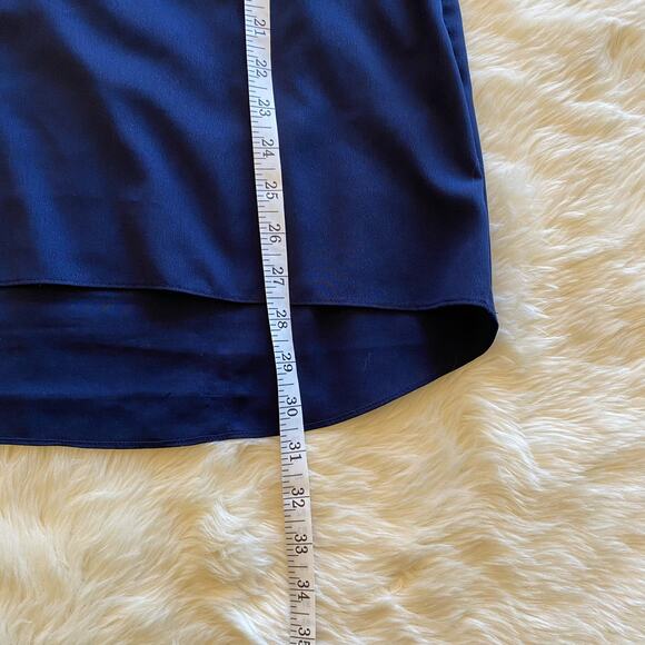 Soft Surroundings Blue V-Neck Split Ruffle Sleeve Tunic XS - Picture 7 of 9